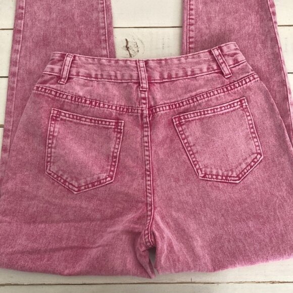 Shein Pink Jeans, straight leg, Size 26 - Picture 4 of 6